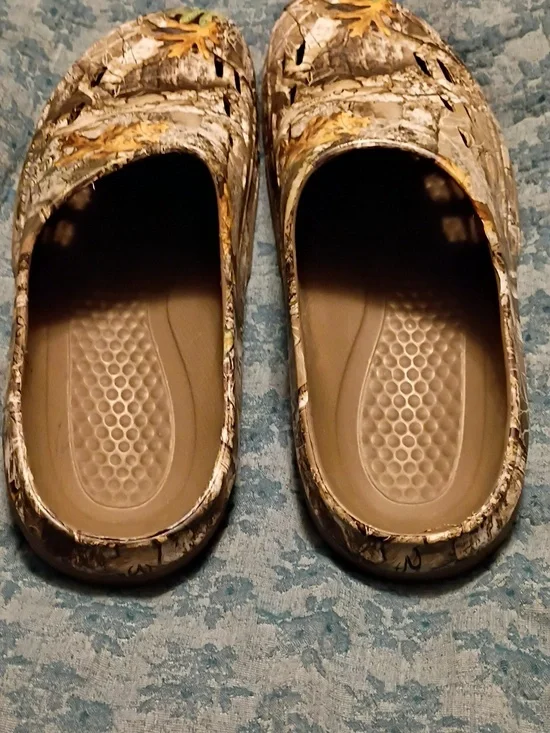 Mens 13 Clog Shoes in Camouflage Brown/Realtreee - Picture 2 of 5